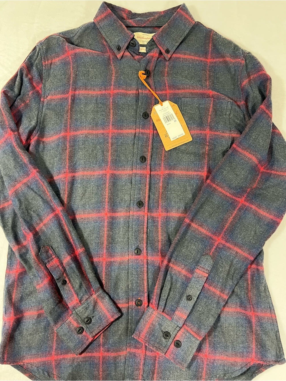 Weatherproof Vintage Men's Luxe Flannel Plaid Button-Up Shirt Jacket